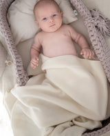 Premium Cashmere Blanket - Ivory White smooth
