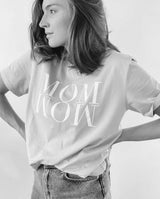 Shirt MOM WOW - melange grey