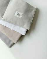 Organizer aus Leinen für Moseskorb - Soft Grey