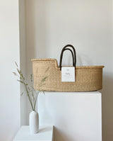 Moseskorb aus Elefantengras inkl. Matratze - Natural von UNIQUE LOVE Design