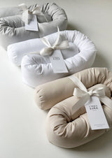 Bettschlange für Moseskorb - Soft Grey