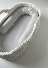 Bettschlange für Moseskorb - Soft Grey