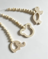 Spielbogen Set für Moseskorb Wiegengestell - Animal Friends - weiß von UNIQUE LOVE Design