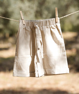 Bohème Leinenshort - creme