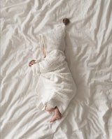 Musselin Bademantel - cloud white