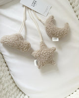Play arch set for cradle frame-Love you to the moon and back-White & Soft sand