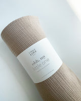 Musselindecke für Babys in sand gerollt mit Banderole: "ohh, my little one"