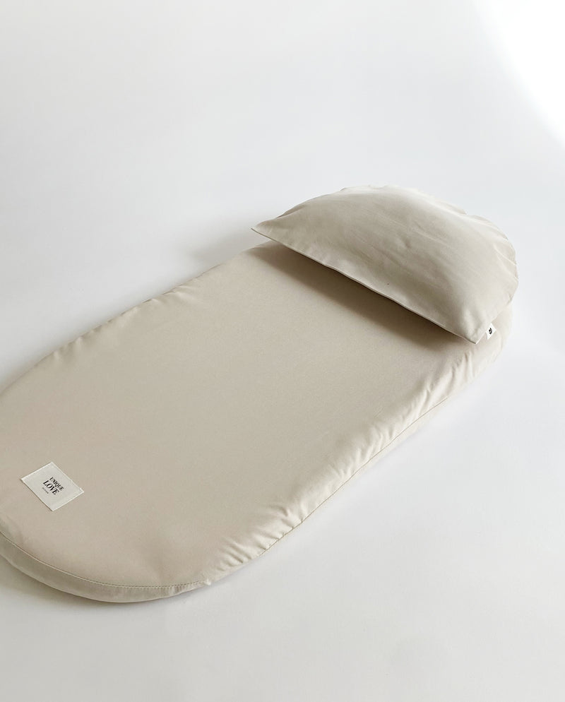 Bettwäsche-Set für Babykorb - natural beige