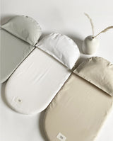 Baby Bedding - Bedding set for baby basket - Pure white