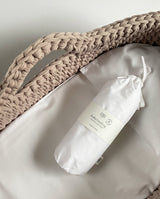 Baby Bedding - Bedding set for baby basket - Pure white