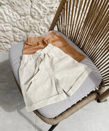 Bohème Leinenshort - caramel