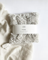 Cherry stone pillow - cozy white