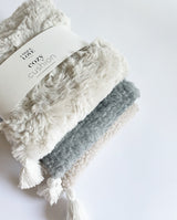Cherry stone pillow - cozy white
