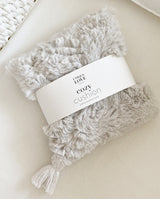 Cherry stone pillow - cozy white