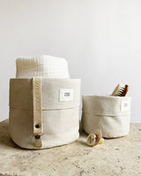Aufbewahrungskörbe 2er Set Linen | Sand