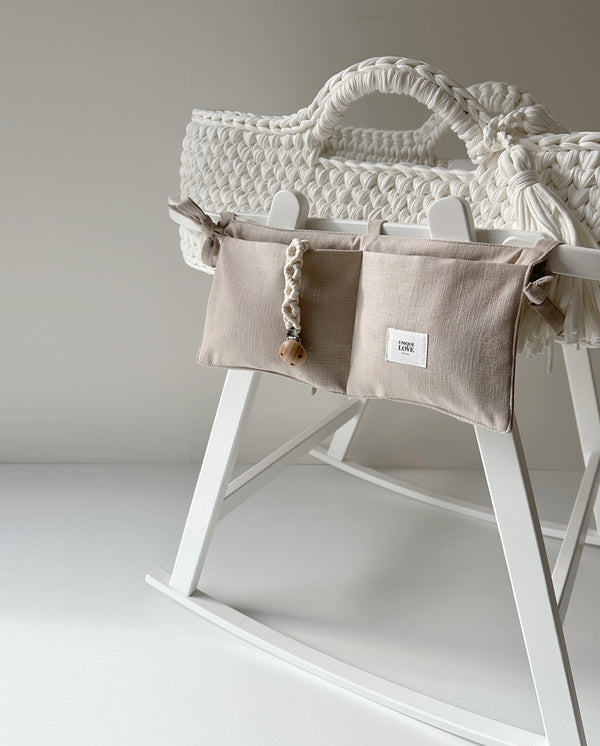 Organizer for baby basket | Warm Beige