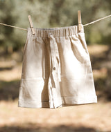 Bohème linen shorts - cream 