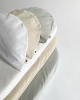 Baby Bedding - Bedding set for baby basket - Pure white