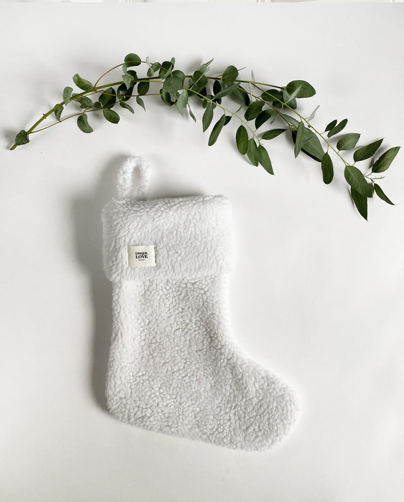 Christmas stocking Toddy - pure white